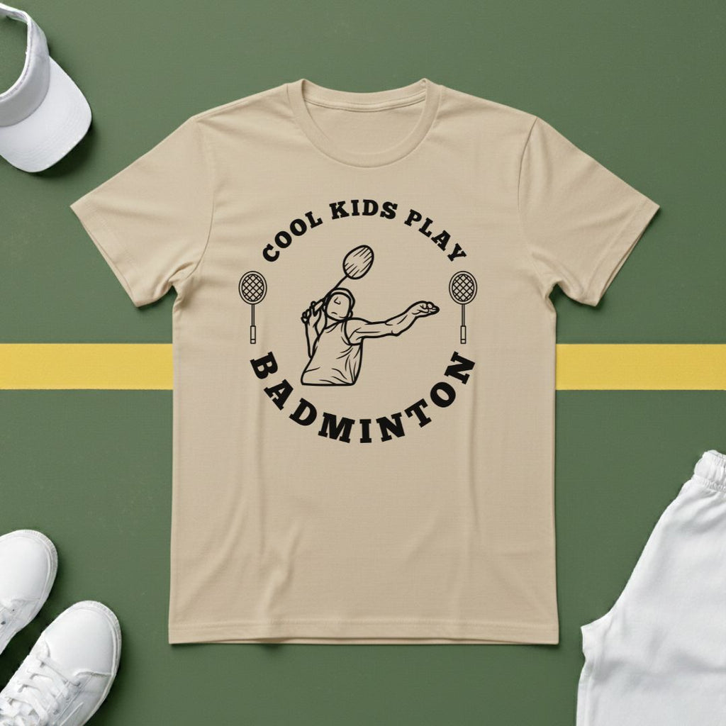 Cool Kids Play Badminton T-Shirt