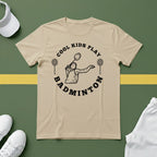 Cool Kids Play Badminton T-Shirt