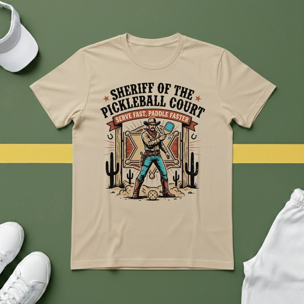 Sheriff of the Pickleball Court T-Shirt