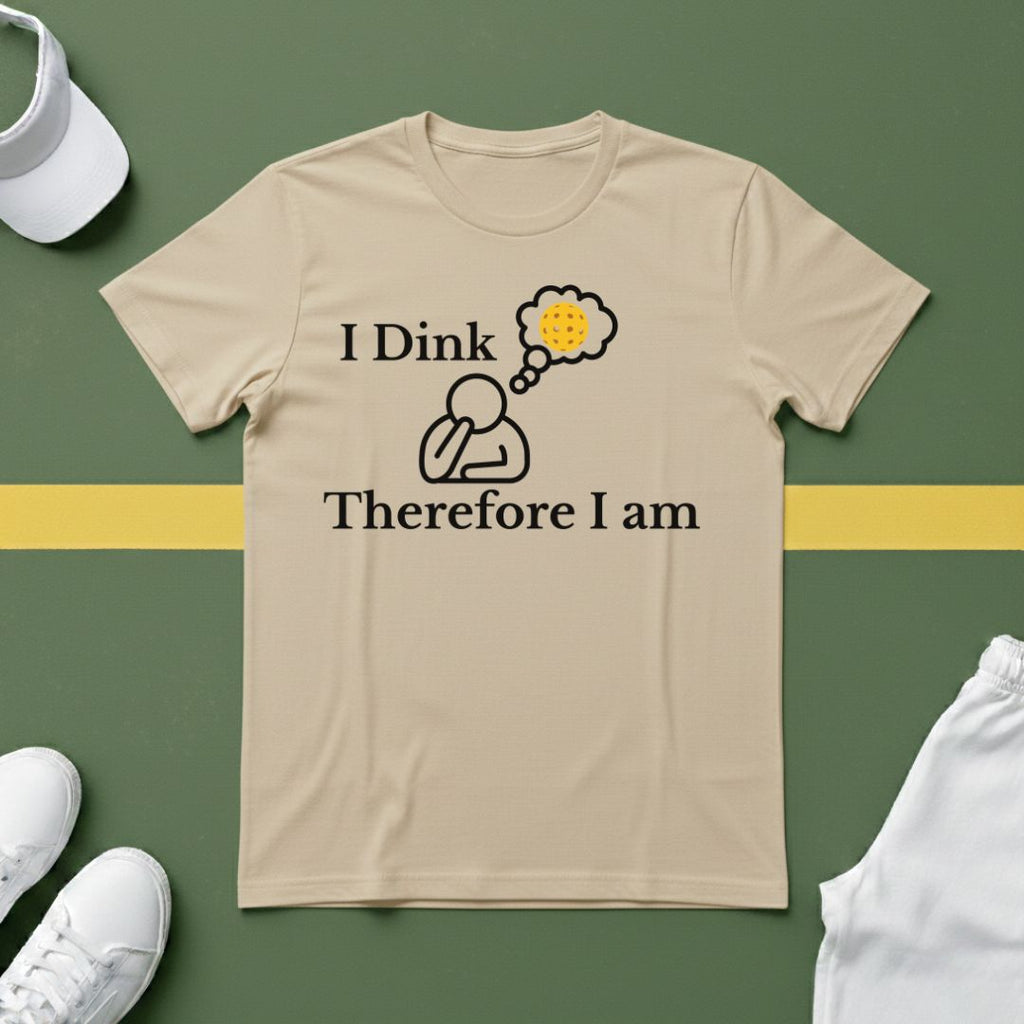 I Dink, Therefore I Am Pickleball T-Shirt