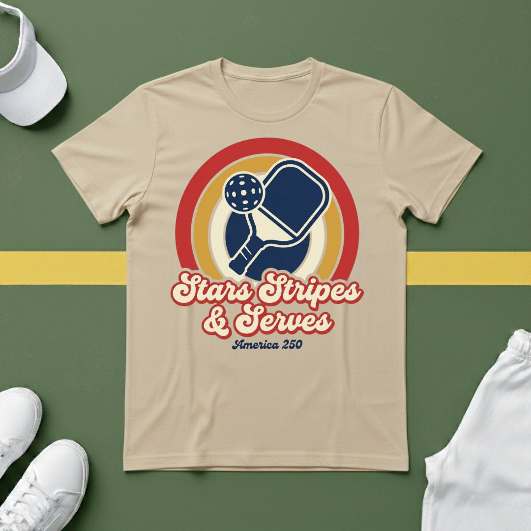 Retro Stars, Stripes & Serves T-Shirt
