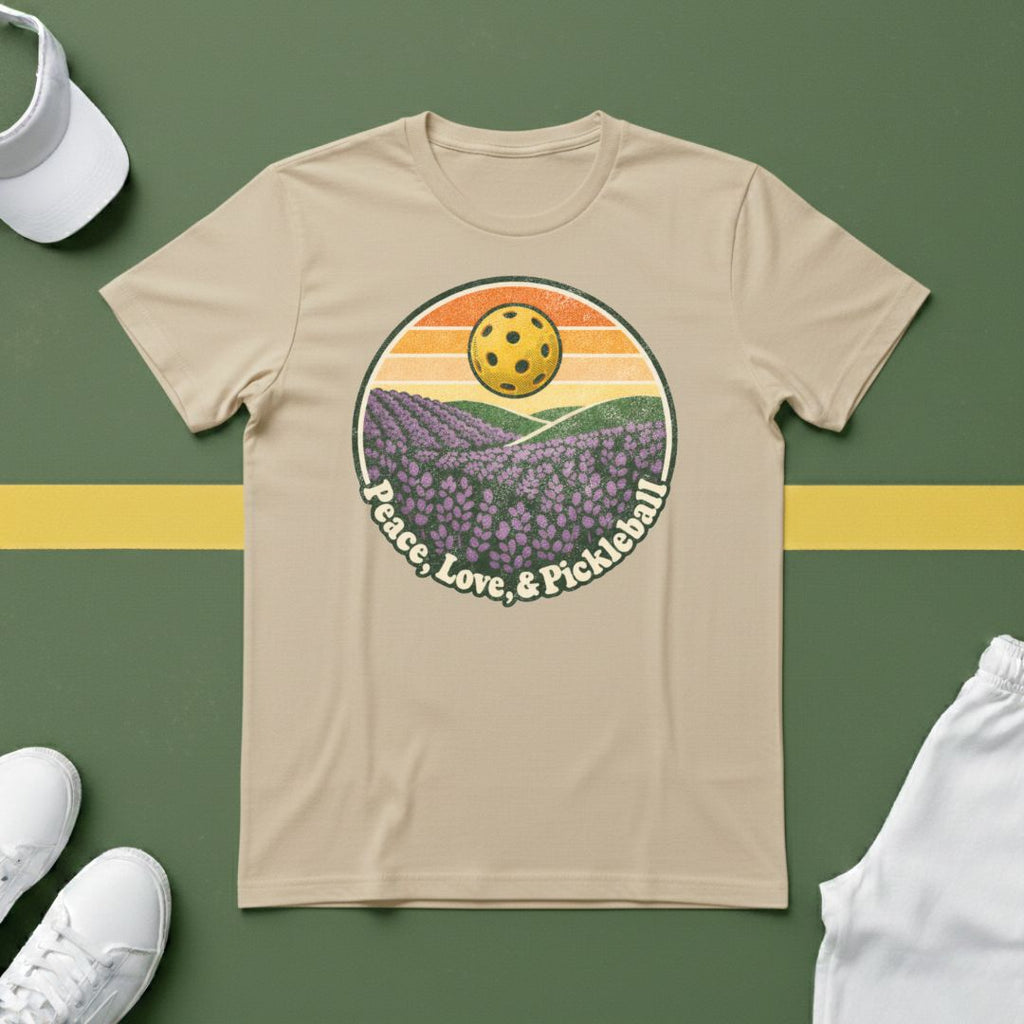 Peace, Love and Pickleball T-Shirt