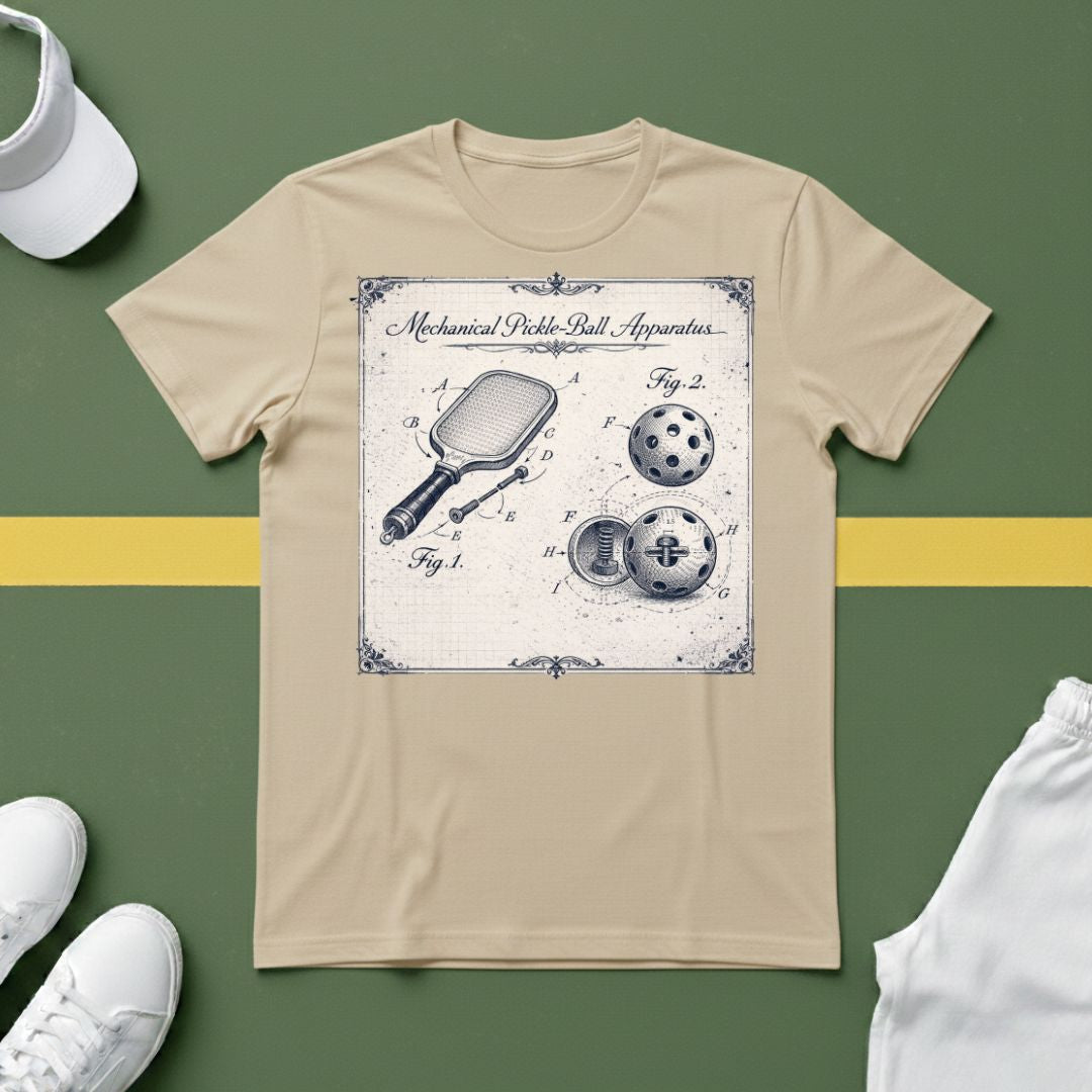Pickleball Mechanical Apparatus T-Shirt
