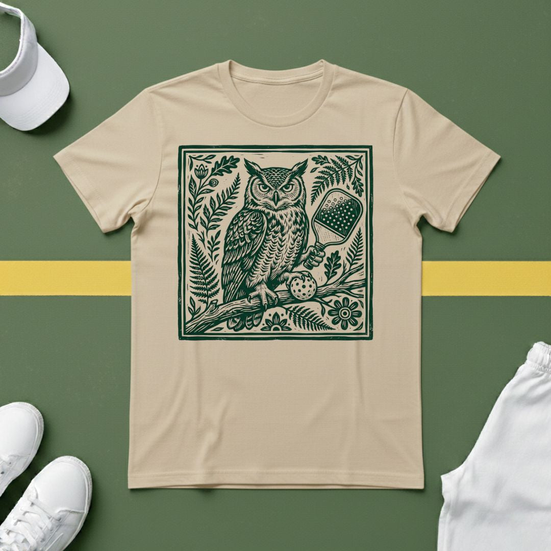 Pickleball Owl T-Shirt
