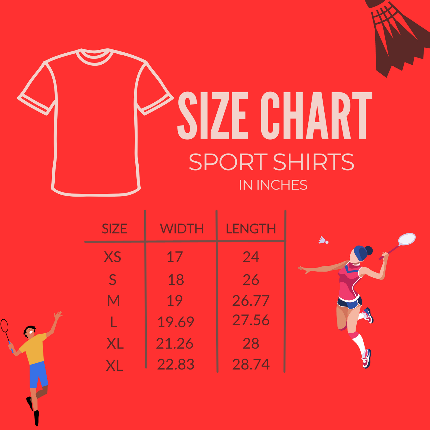 羽毛球 (Badminton in Chinese) Sports Shirt