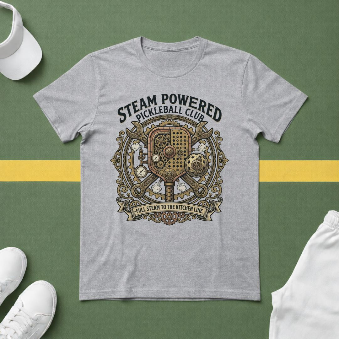 Steamed Powered Pickleball Club T-Shirt