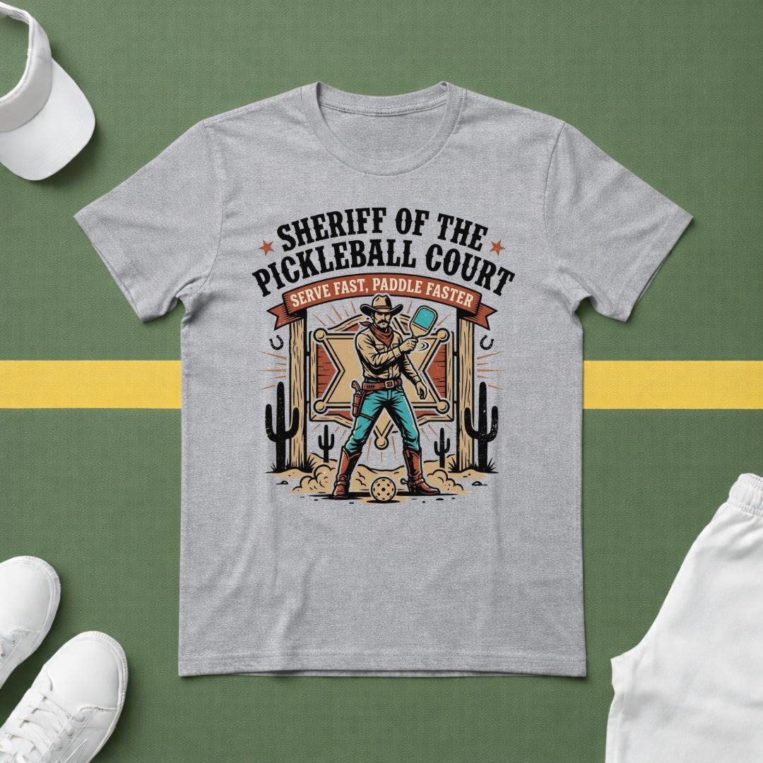 Sheriff of the Pickleball Court T-Shirt