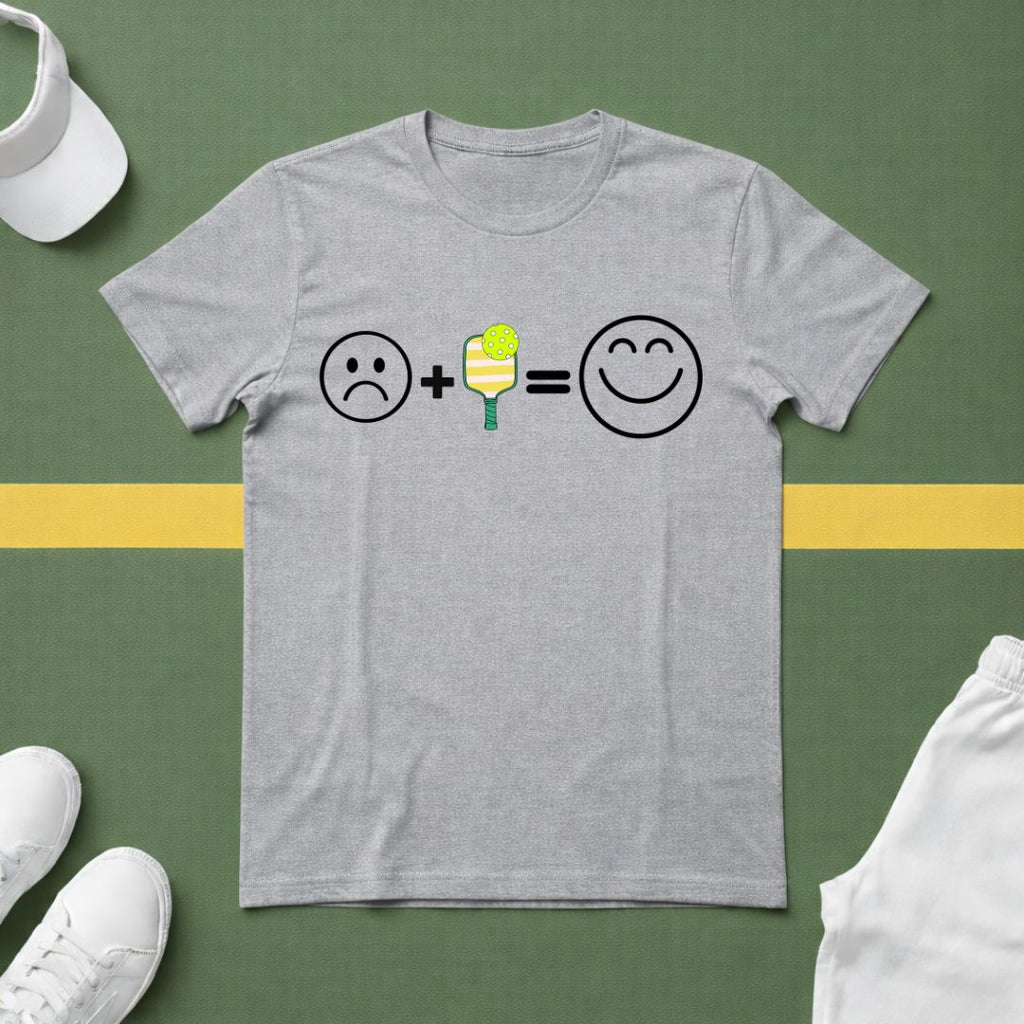 Sad Face + Pickleball = Happy! T-Shirt