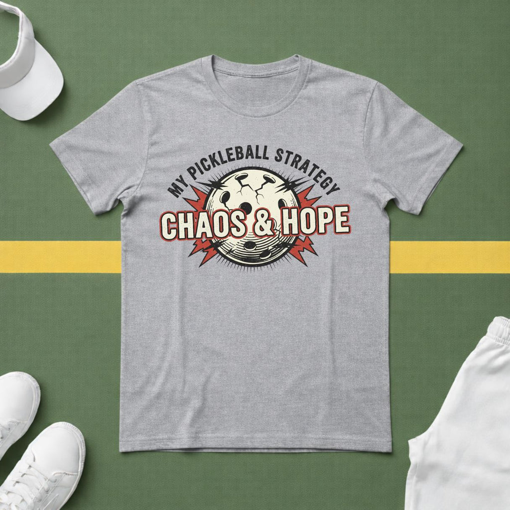 My Pickleball Strategy: Chaos and Hope T-Shirt