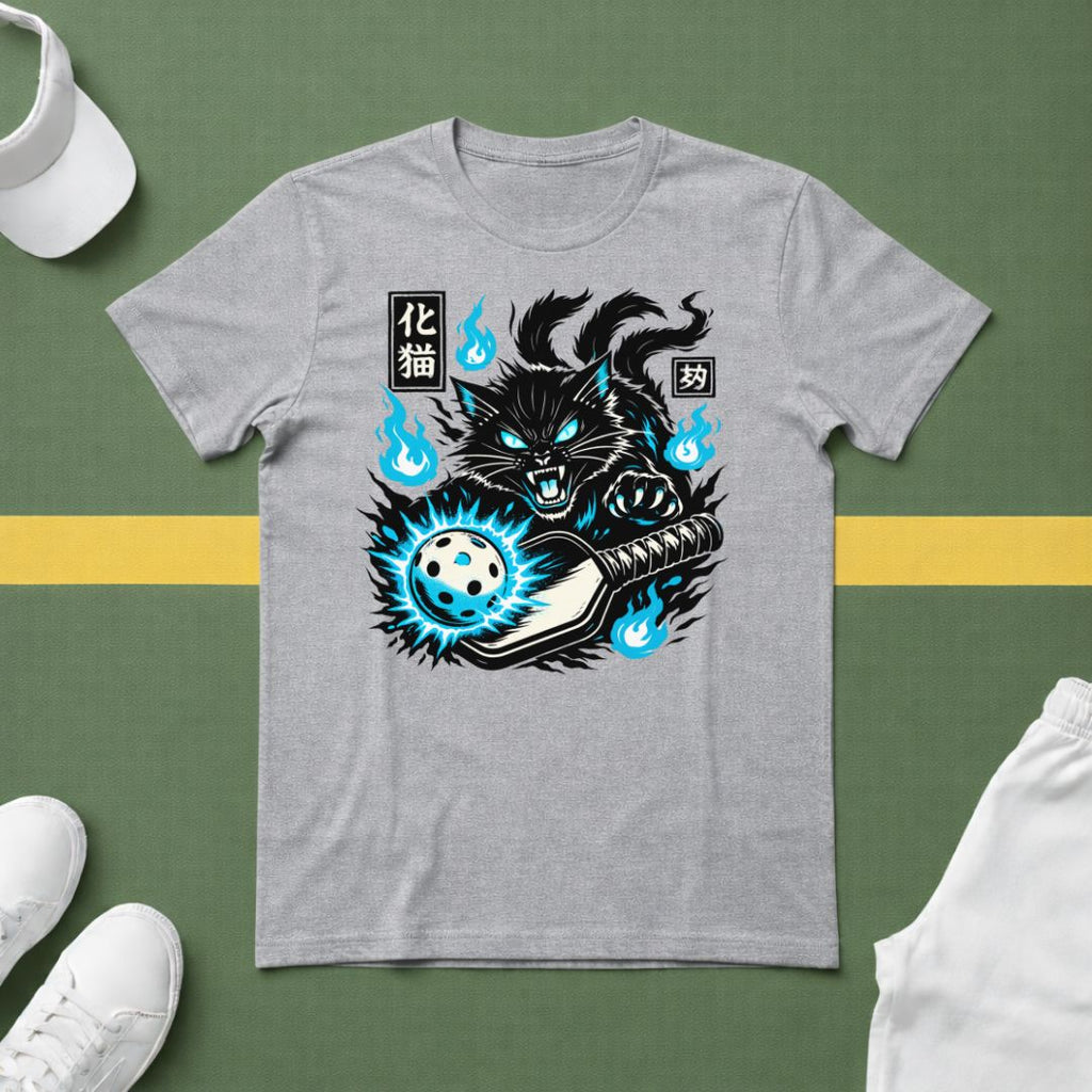 Electric Pickleball Cat T-Shirt