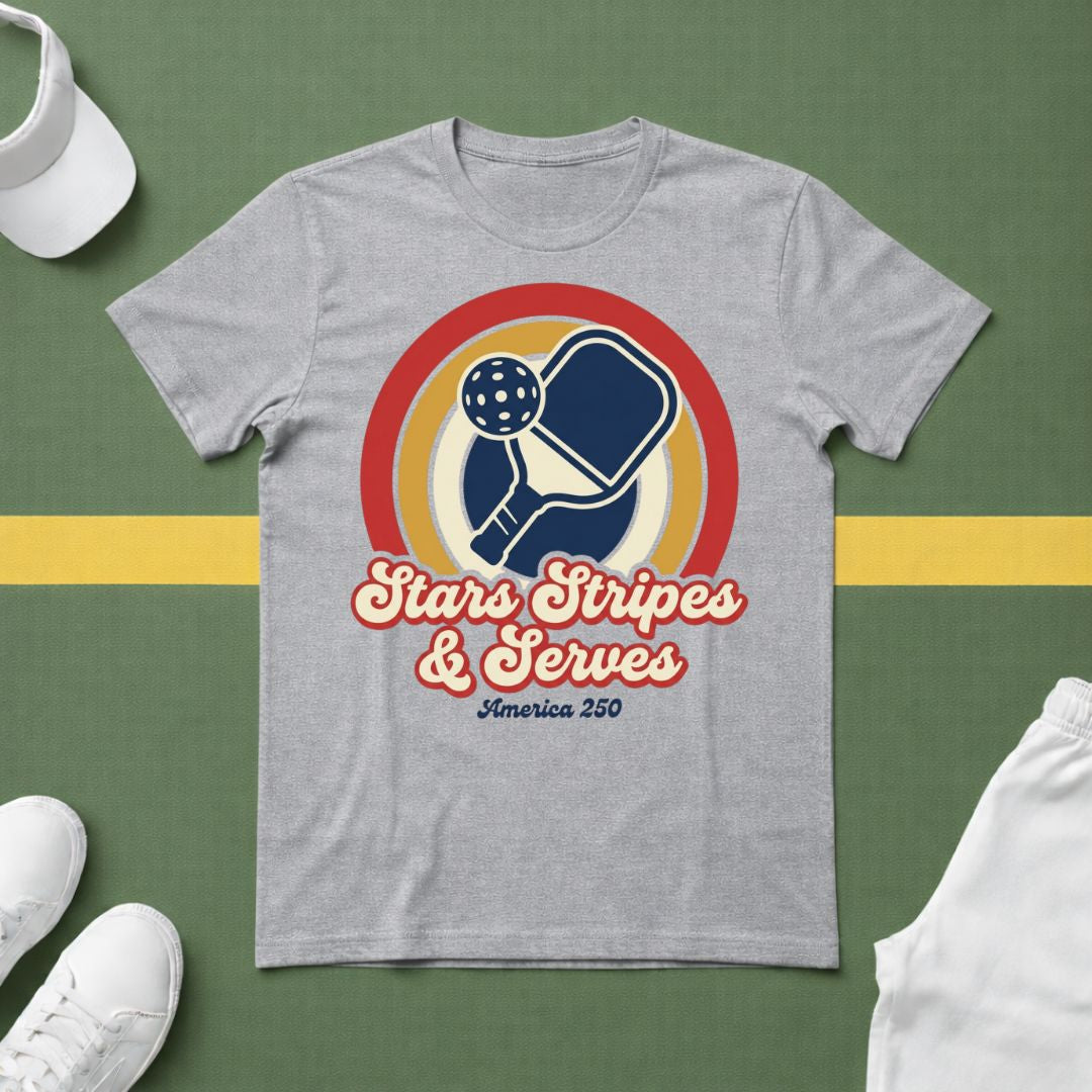 Retro Stars, Stripes & Serves T-Shirt