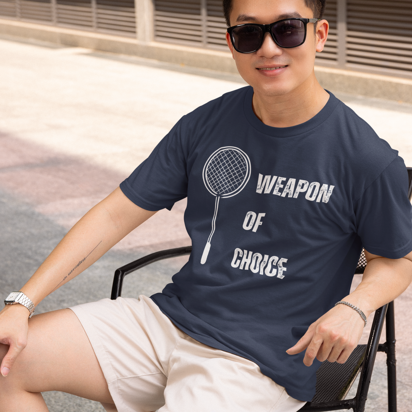 Weapon of Choice Badminton tee