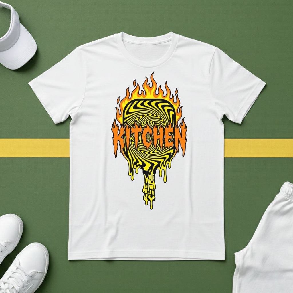 Fire Pickleball Paddle T-Shirt