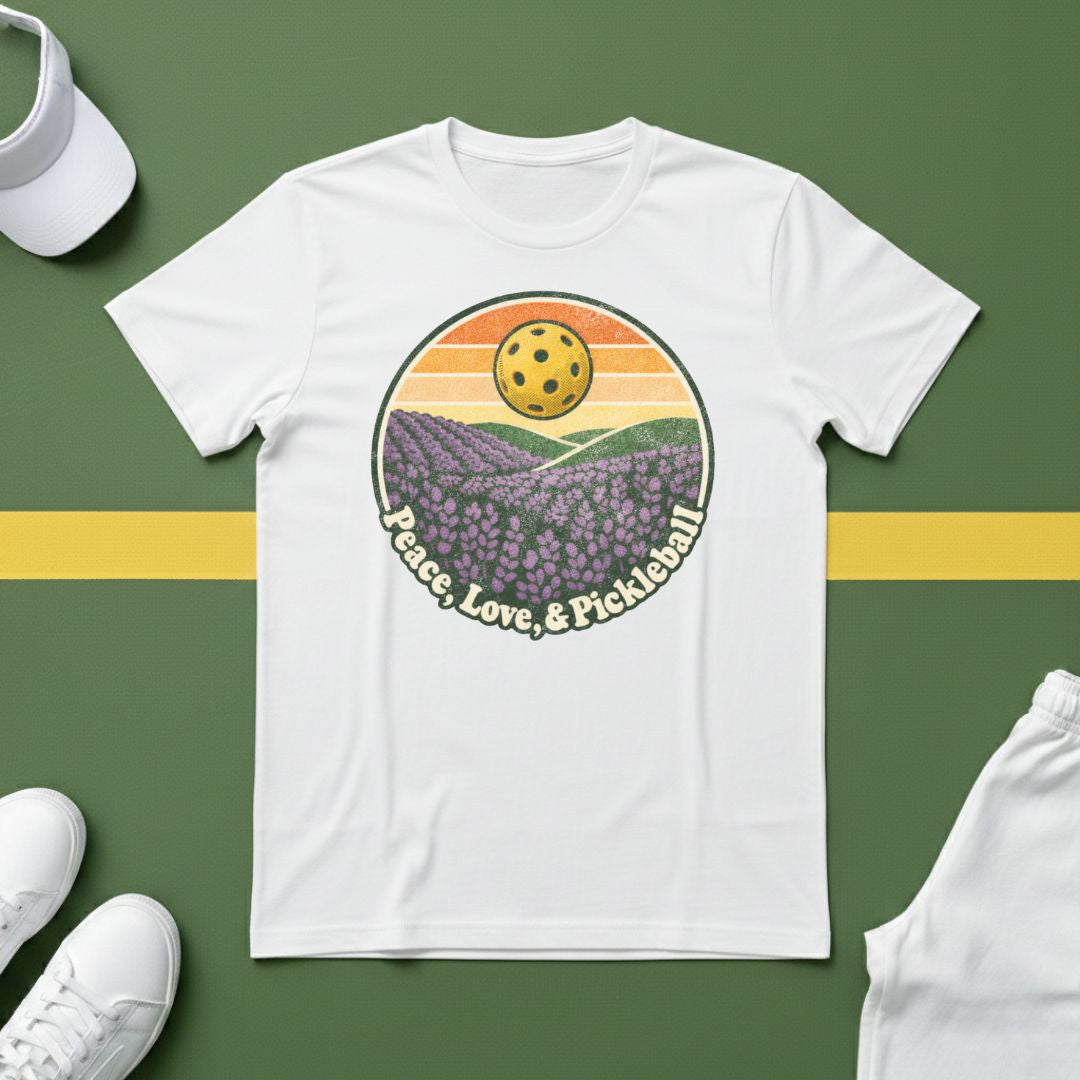 Peace, Love and Pickleball T-Shirt