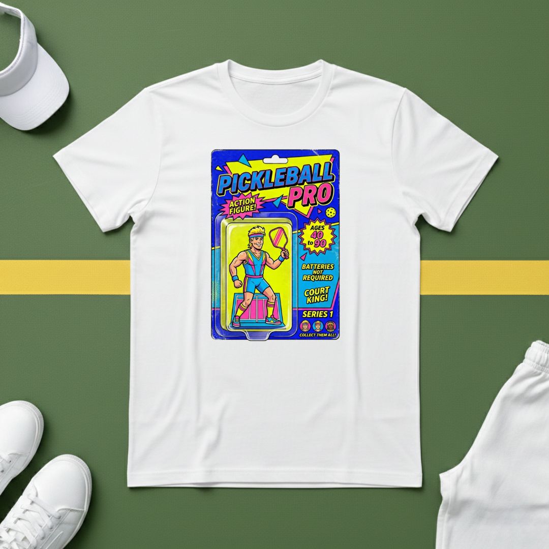 Pickleball Action Figure T-Shirt