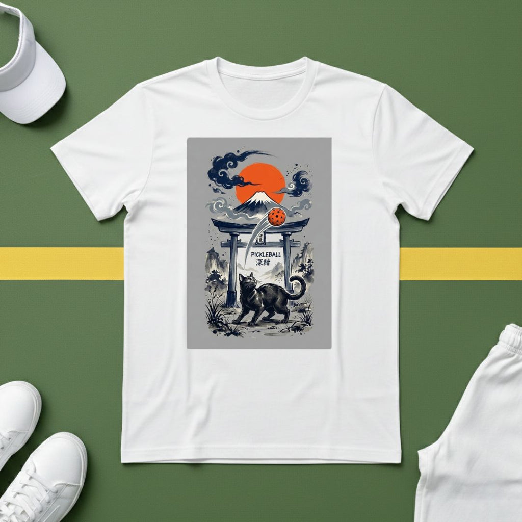 Fuji Pickleball Cat T-shirt