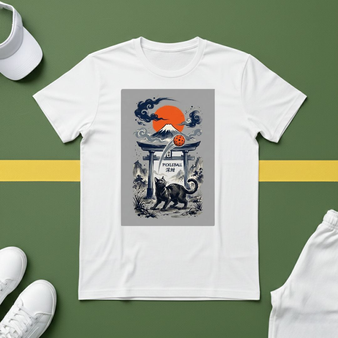 Fuji Pickleball Cat T-shirt