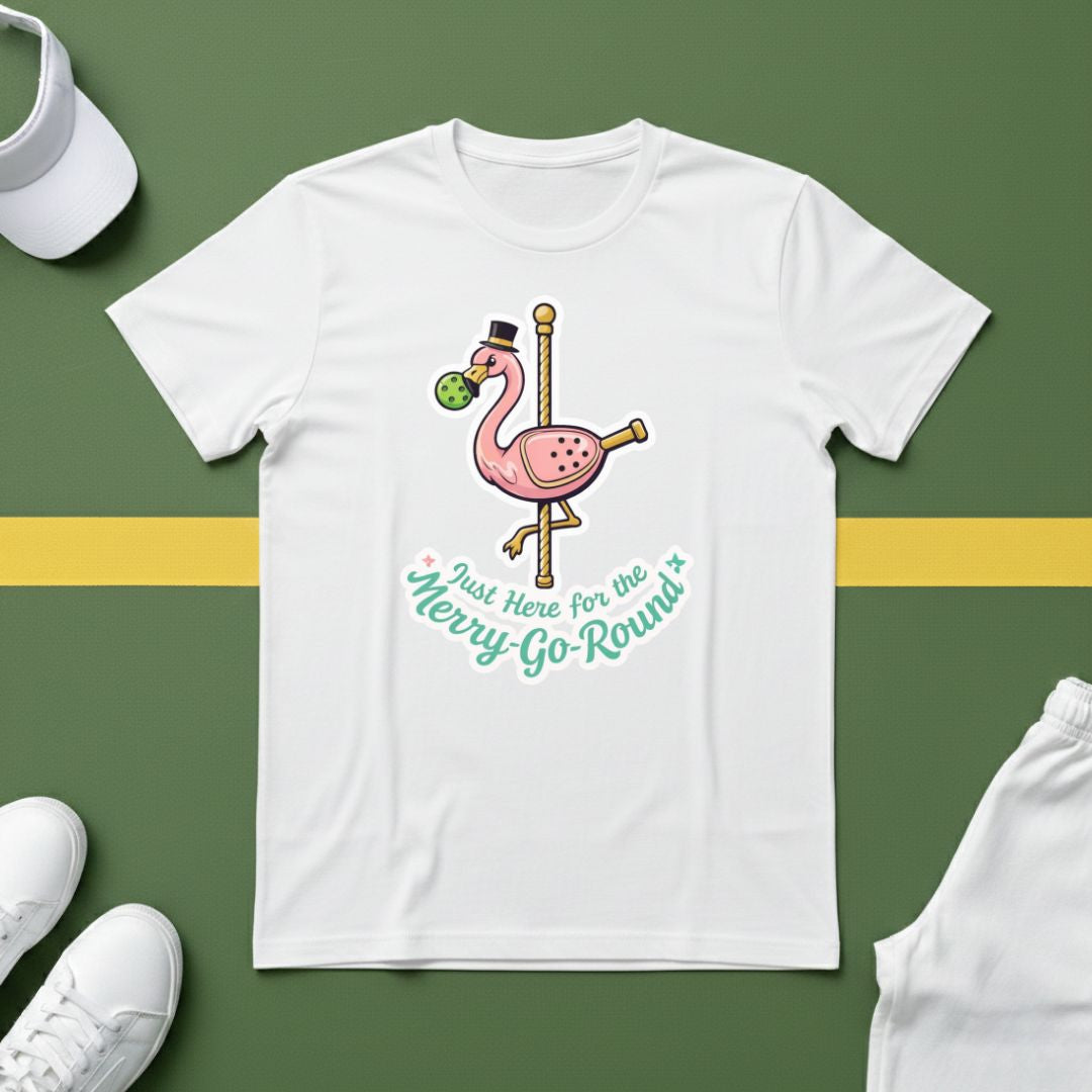 Pickleball Flamingo T-Shirt