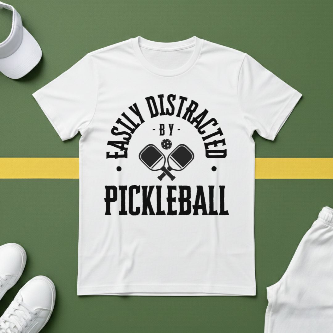 Easily Distracted by Pickleball T-Shirt