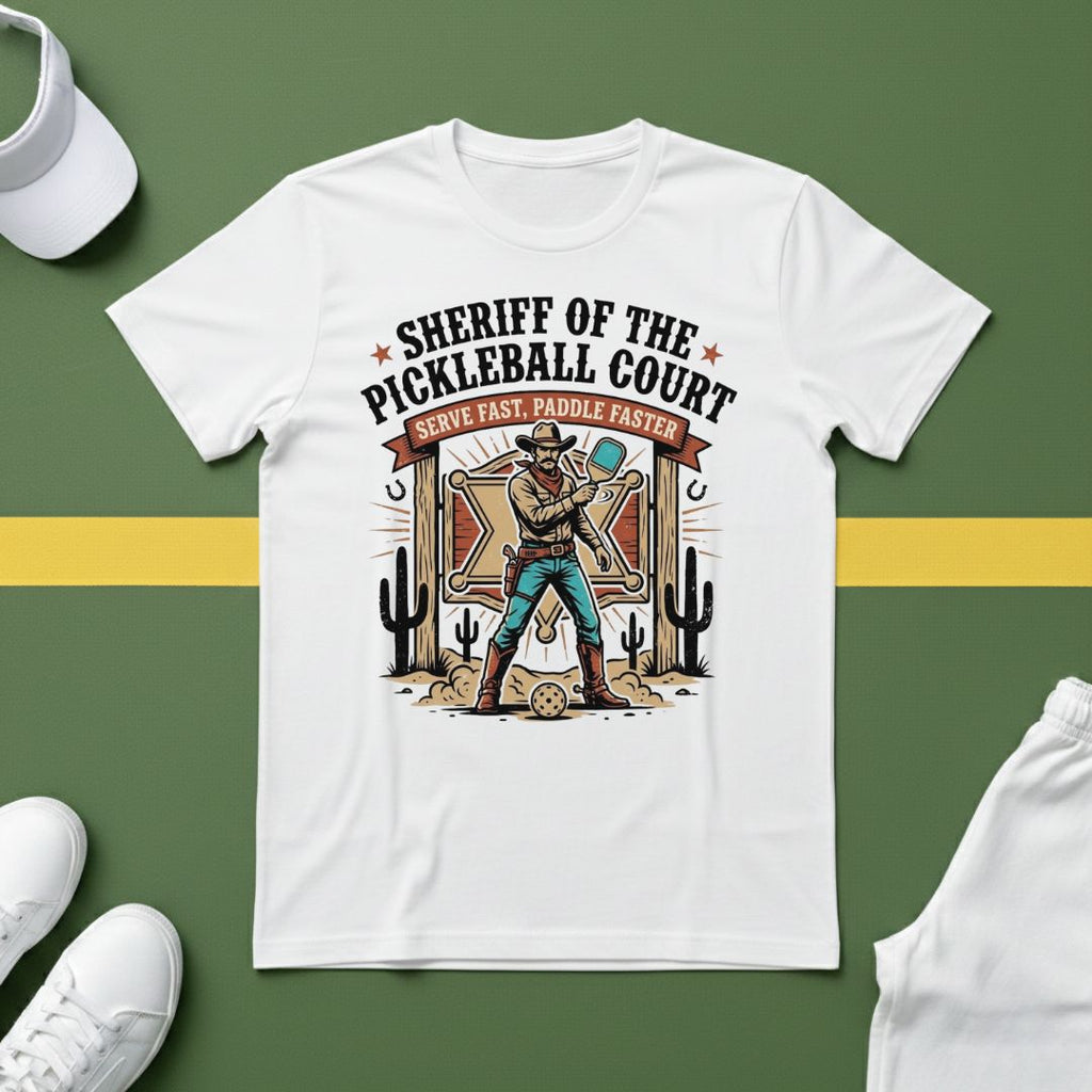 Sheriff of the Pickleball Court T-Shirt