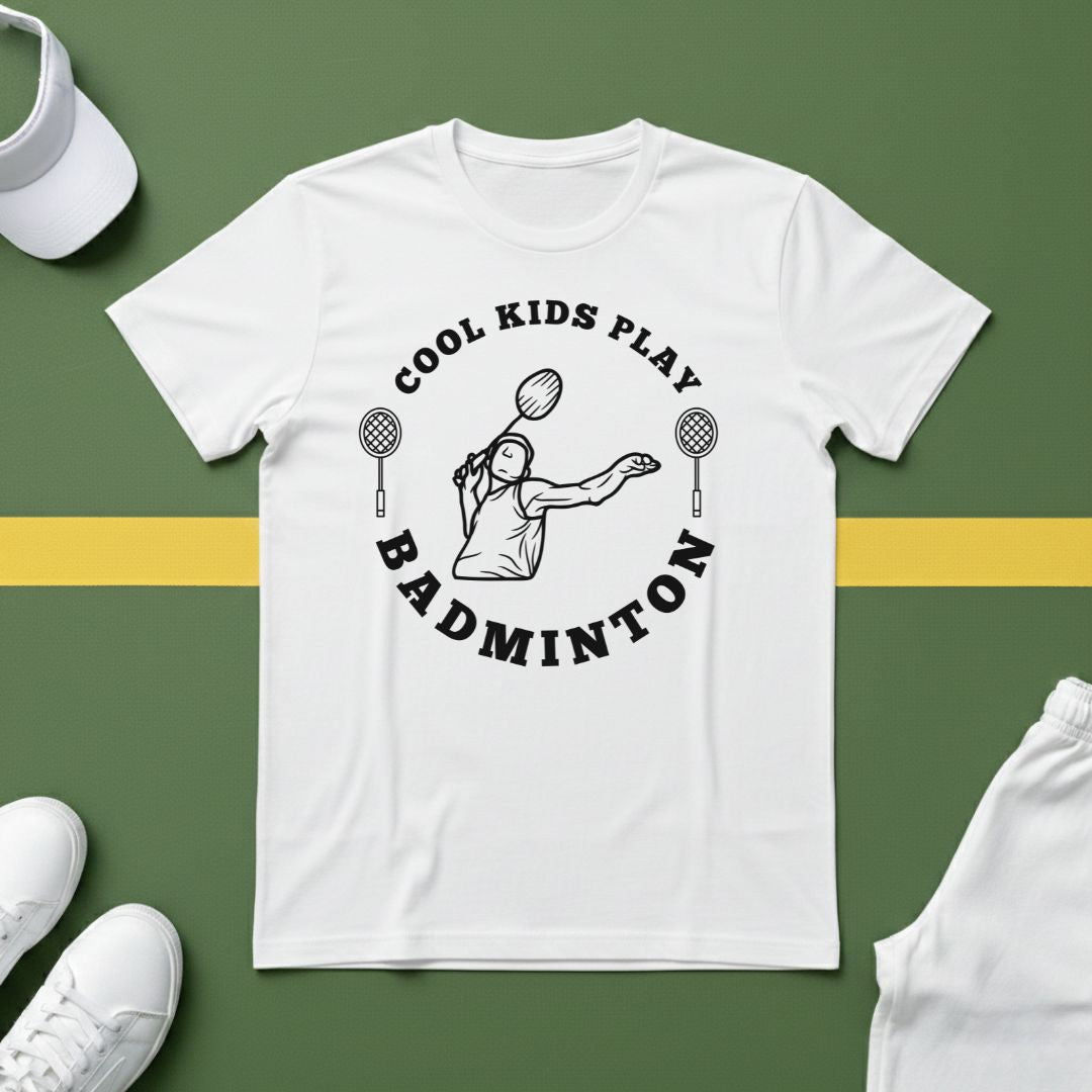 Cool Kids Play Badminton T-Shirt