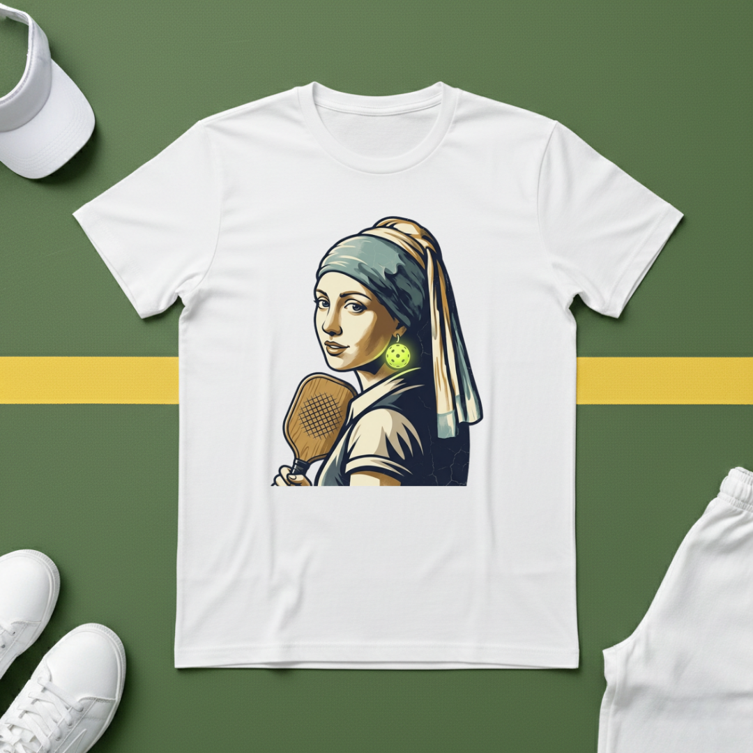 Girl with the Pickleball Earring T-Shirt