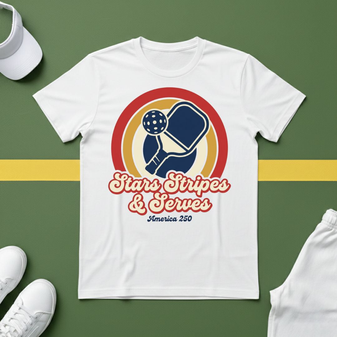 Retro Stars, Stripes & Serves T-Shirt