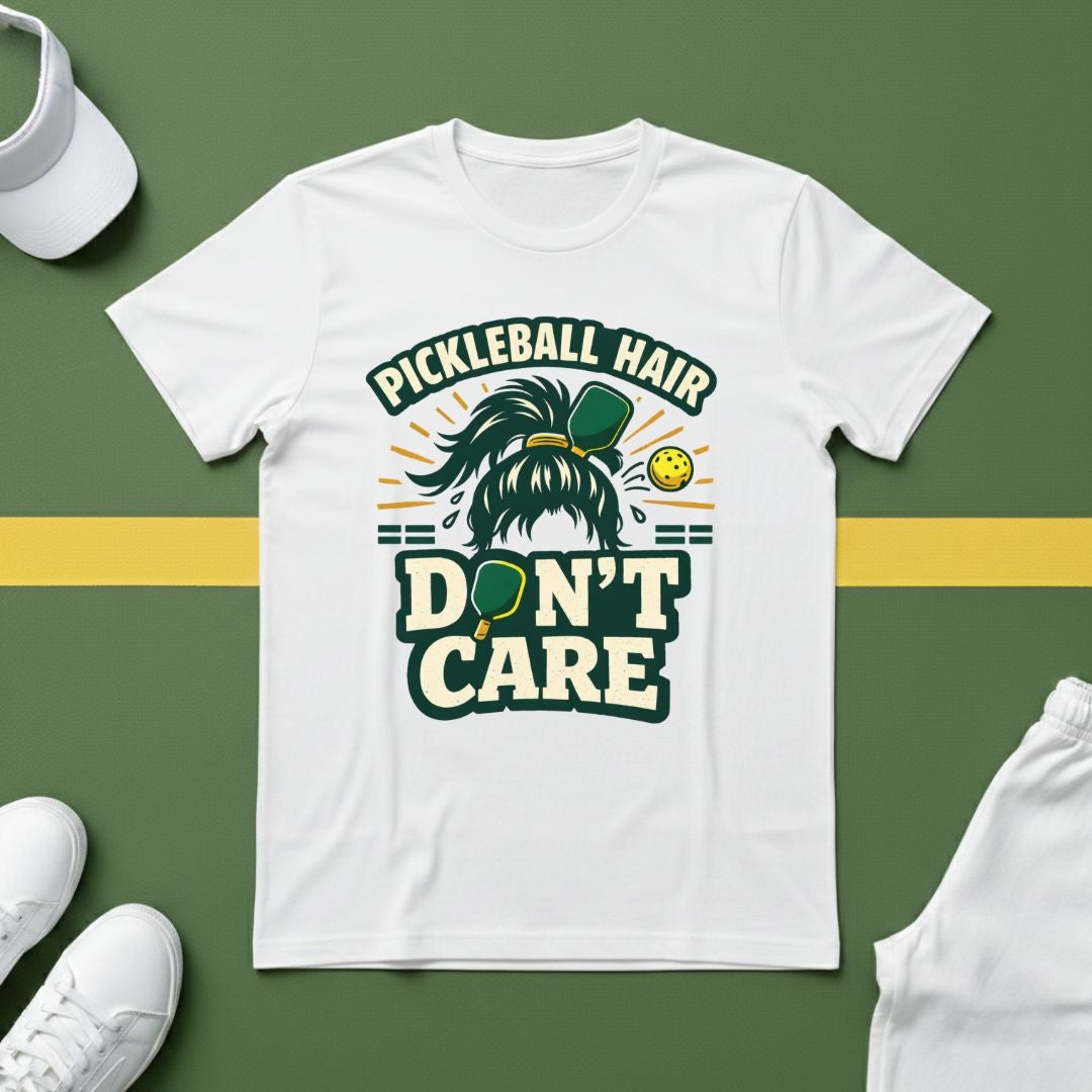 Pickleball Hair, Don't Care T-Shirt