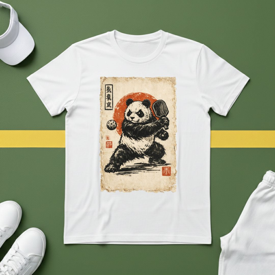 Japanese Panda Pickleball T-Shirt