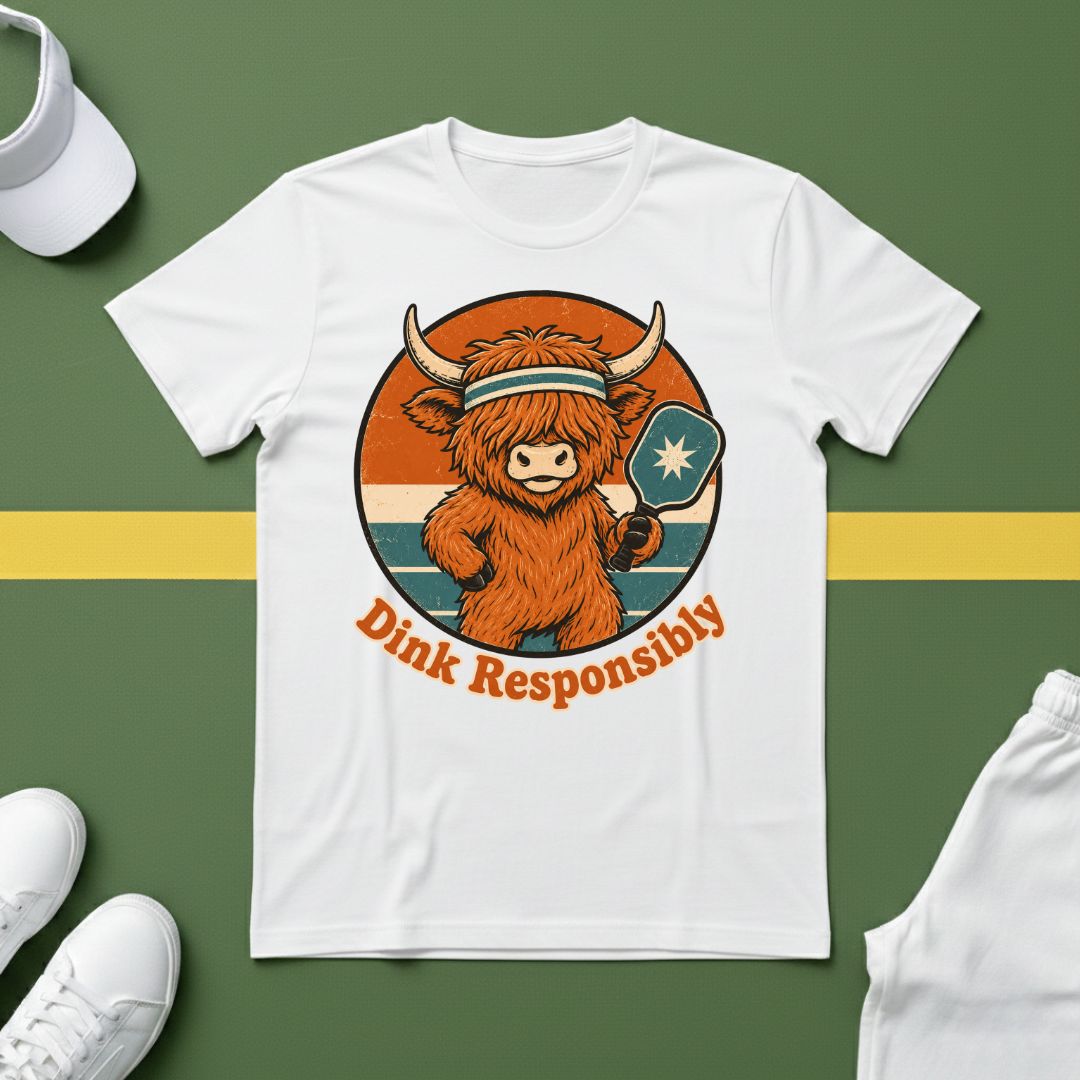 Highland Cow Dink Responsibly T-Shirt