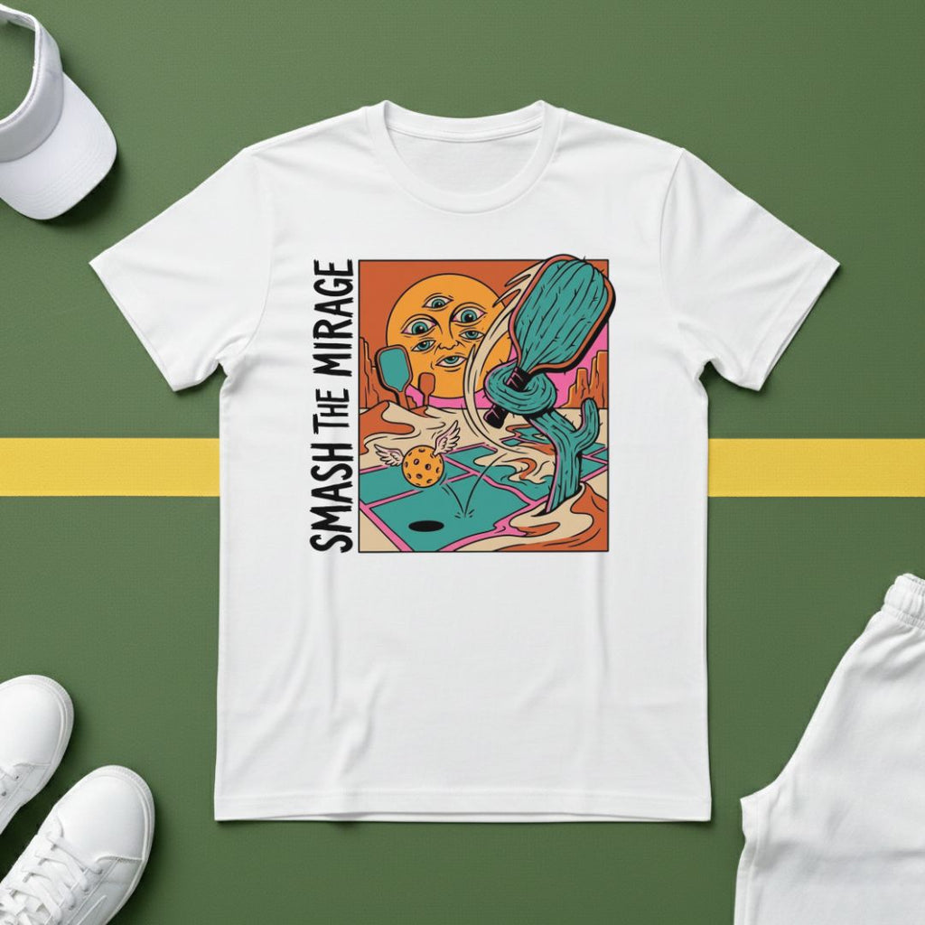 Smash the Mirage Surreal Pickleball T-Shirt