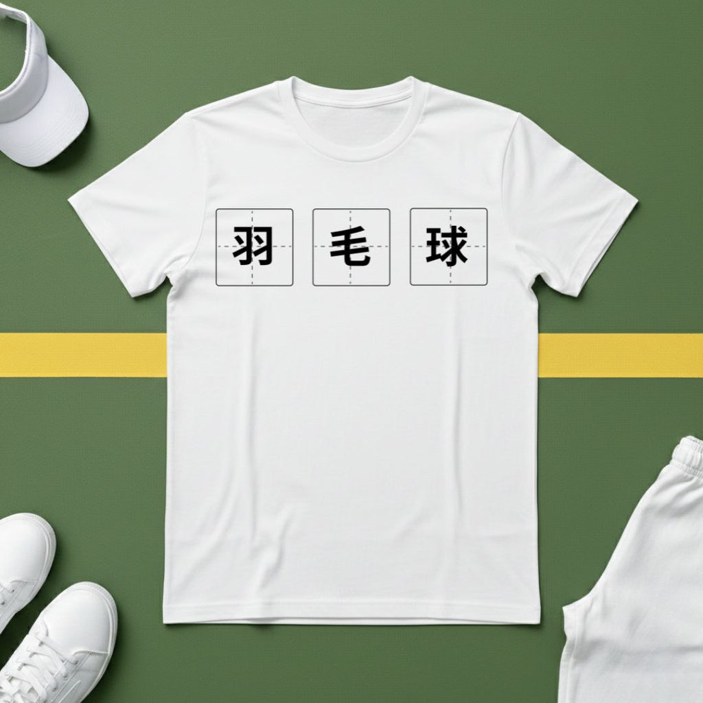 羽毛球 (Badminton in Chinese) T-shirt