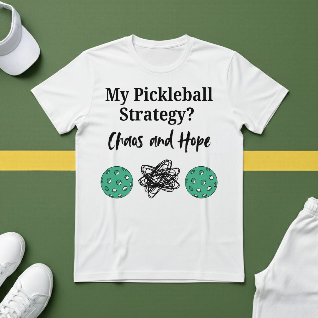 My Pickleball Strategy? Chaos and Hope T-Shirt