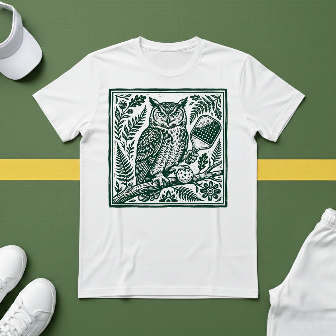 Pickleball Owl T-Shirt
