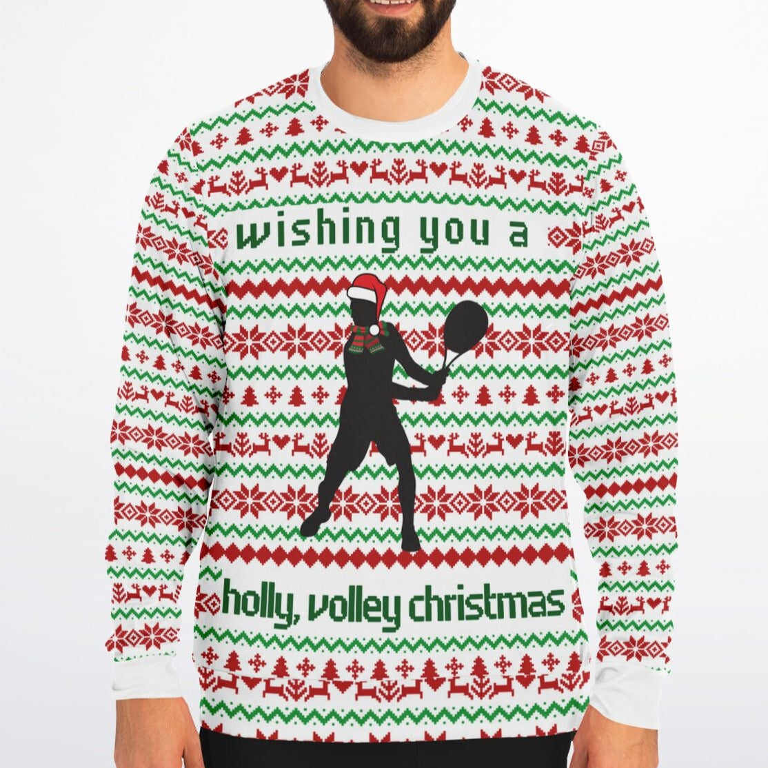 Tennis Ugly Christmas Sweatshirt