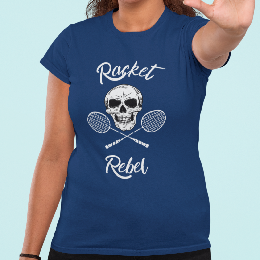 badminton racket rebel t-shirt