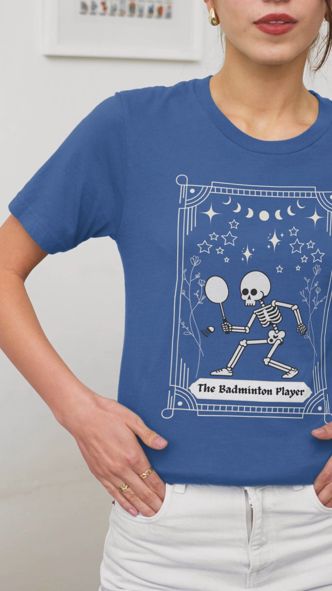 The Badminton Player Navy Blue Tshirt