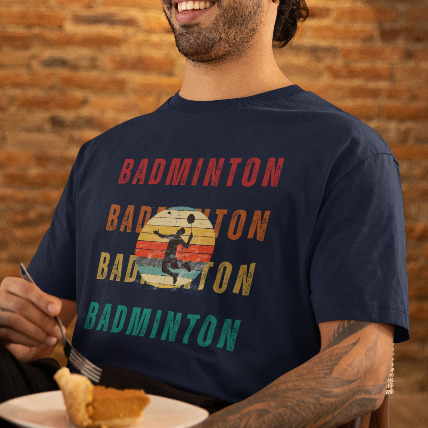 Retro Badminton Cotton Tee