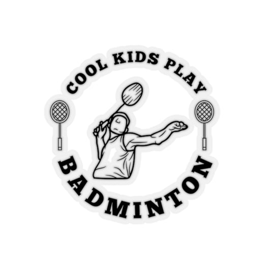 Cool Kids Play Badminton Sticker!