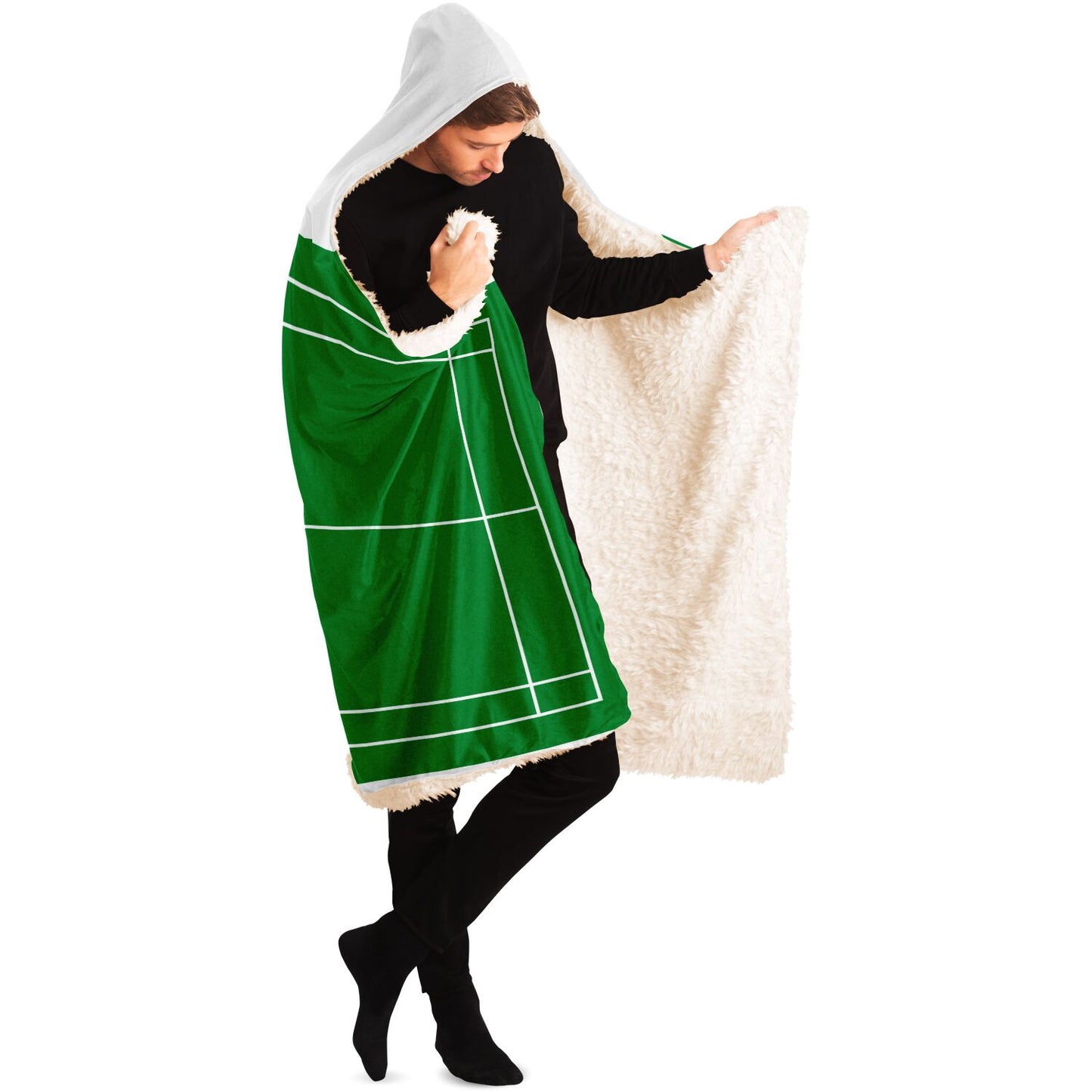 Badminton Court Hooded Blanket!