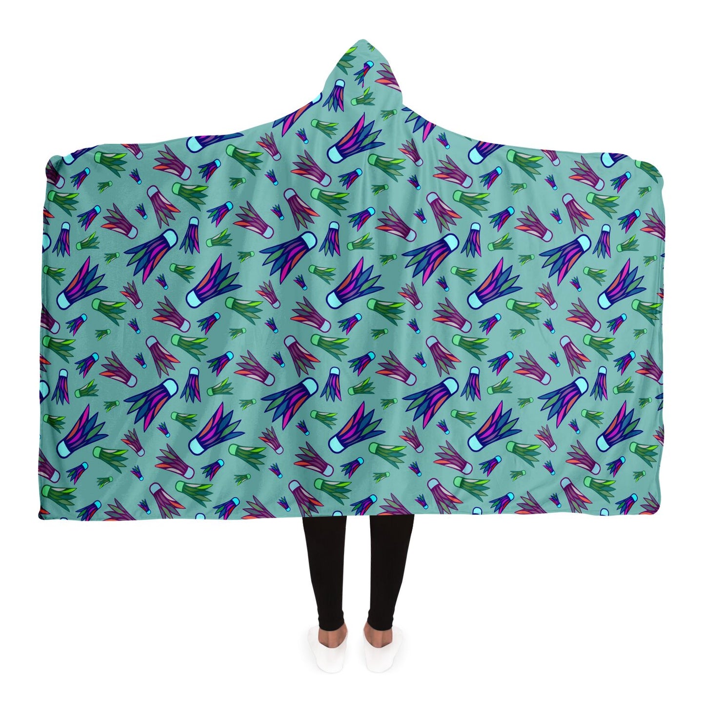 Colorful Shuttle Hooded Blanket! Super Comfy!